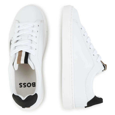 Tenis BOSS blancos para niños y adolescentes